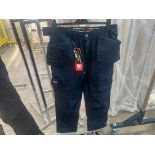 HEROCK DAGAN WORK TROUSERS NAVY SIZE UK SIZE 32 (NEW)