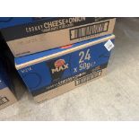 BOX OF 24 X 50G WALKERS MAX CHUNKY CHEESE AND ONION CRISPS 06/07/24