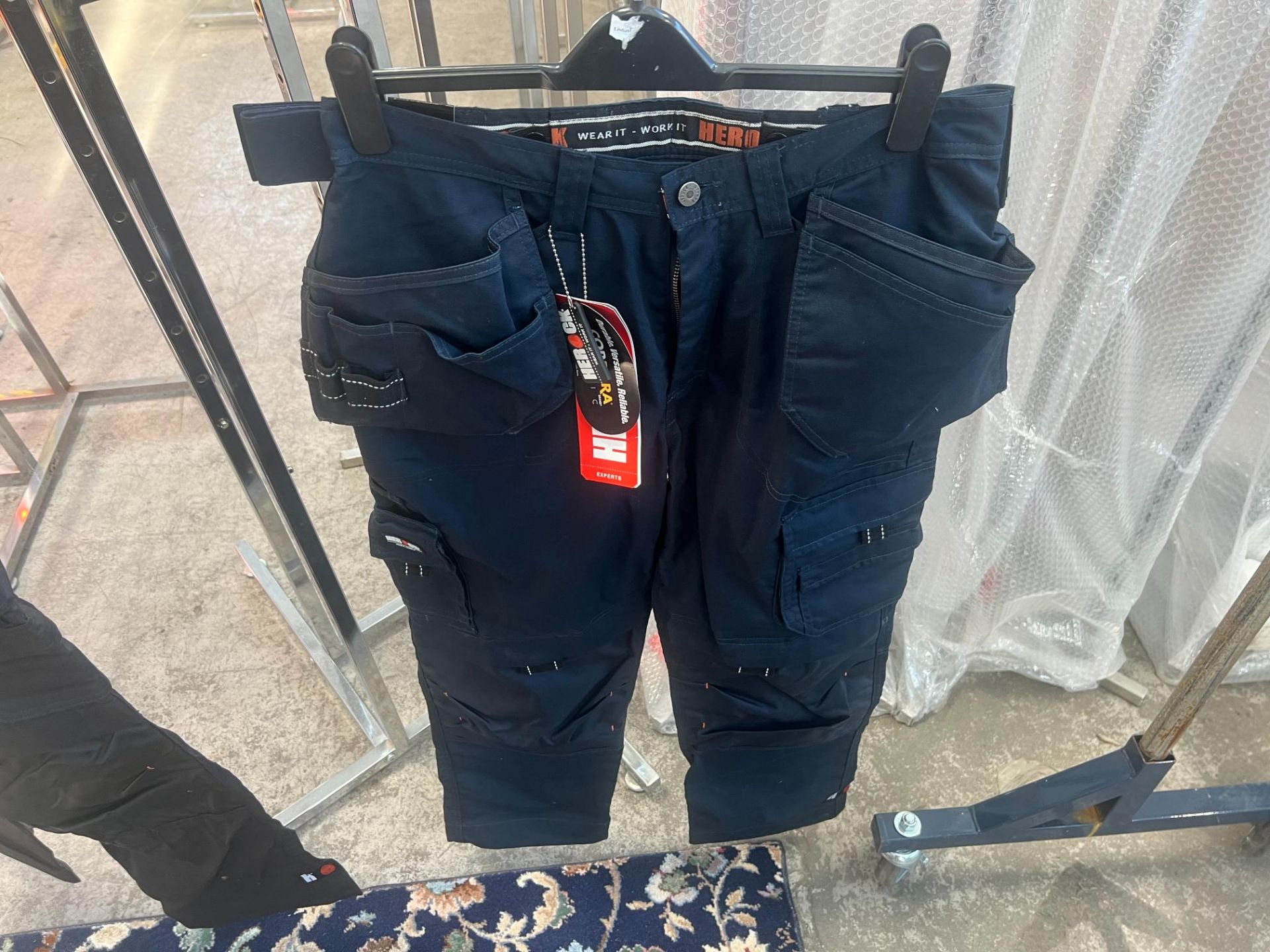 HEROCK DAGAN WORK TROUSERS NAVY SIZE UK SIZE 30 (NEW)