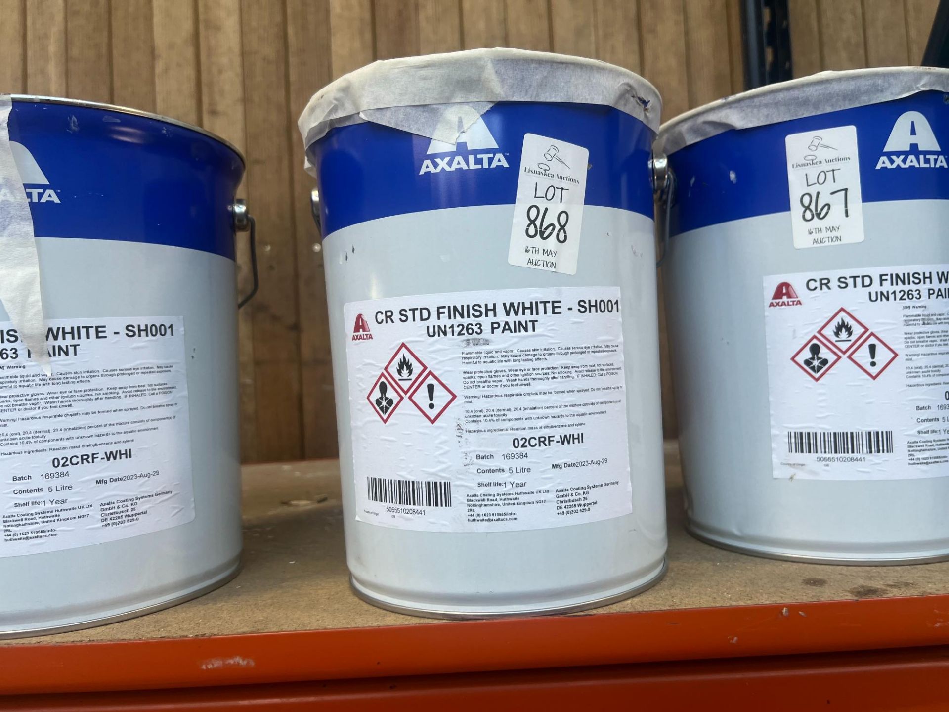 5L TIN OF CR STD FINIAH WHITE PAINT SH001