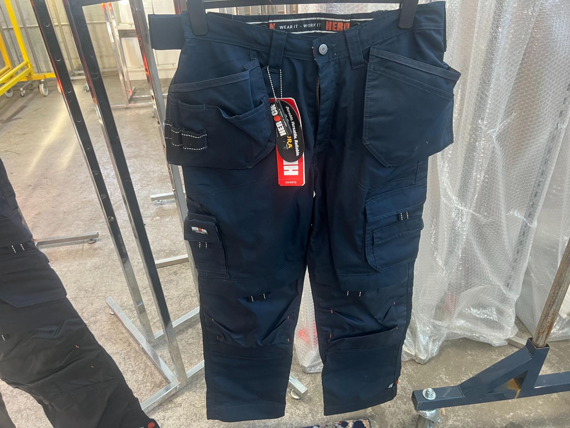 HEROCK DAGAN WORK TROUSERS NAVY SIZE UK SIZE 32 (NEW)