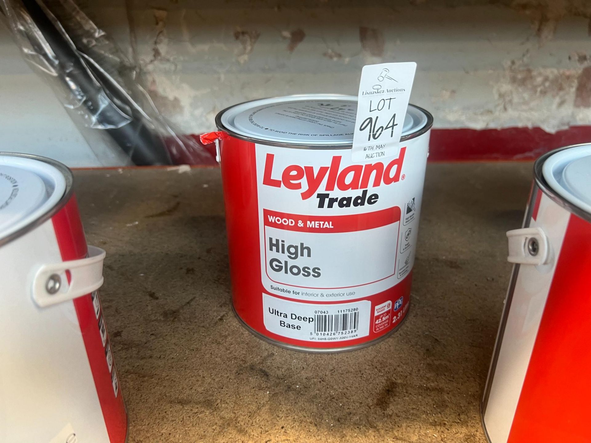 2.313L OF LEYLAND TRADE WOOD AND METAL HIGH GLOSS ULTRA DEEP BASE PAINT