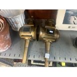 PAIR OF BRASS CARRIAGE LANTERN LIGHTS