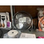 CHROME DESK TOP FAN (NEW)