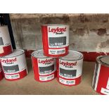 3X TINS OF LEYLAND TRADE HIGH GLOSS MEDIUM BASE PAINT (925ML TINS)