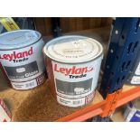 2.5L OF LEYLAND TRADE ONE COAT GLOSS BRILLIANT WHITE PAINT