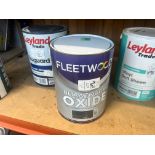 5L OF FLEETWOOD ULTRA TOUGH OXIDE GREY PAINT