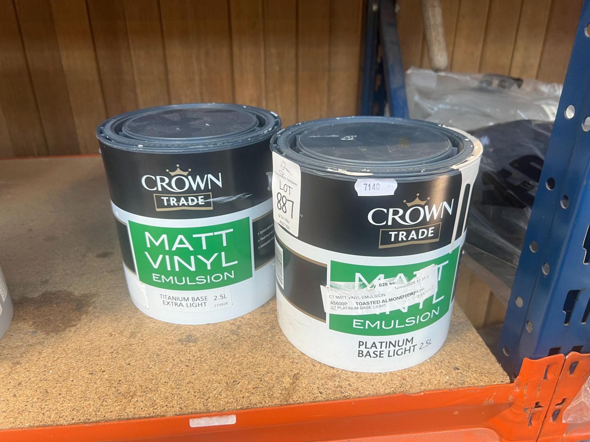 2x 2.5L MATT VINYL EMULSION PAINT