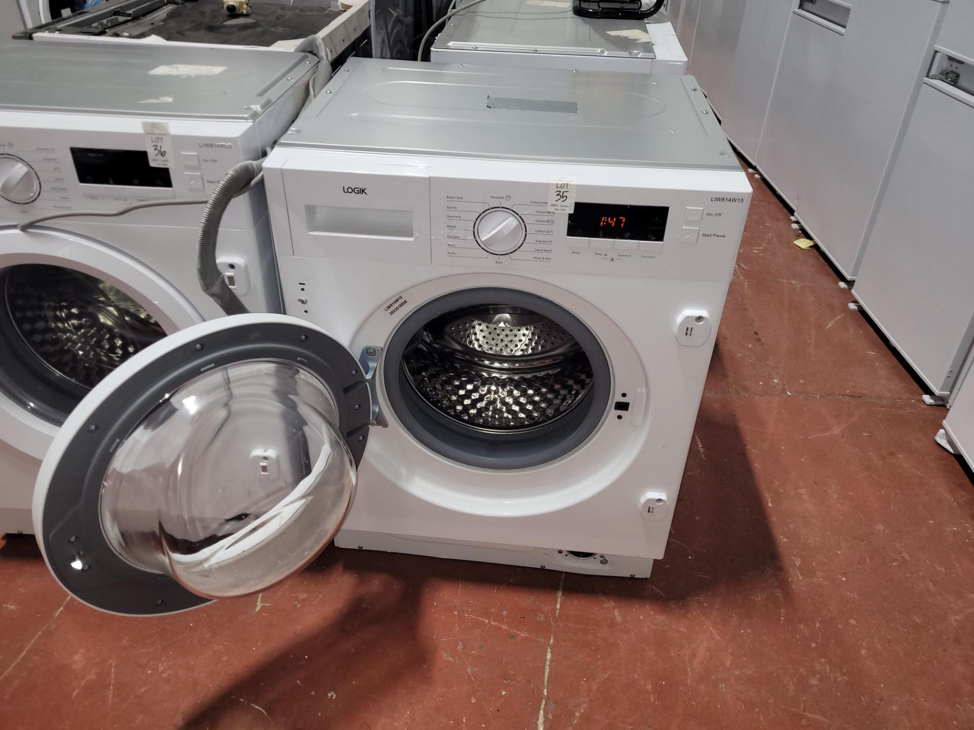 LOGIK LIW814W15 INTEGRATED WASHING MACHINE