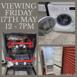 WHITE GOODS AUCTION - 18TH MAY  ENDING FROM 12 NOON (PLUS VAT AUCTION)