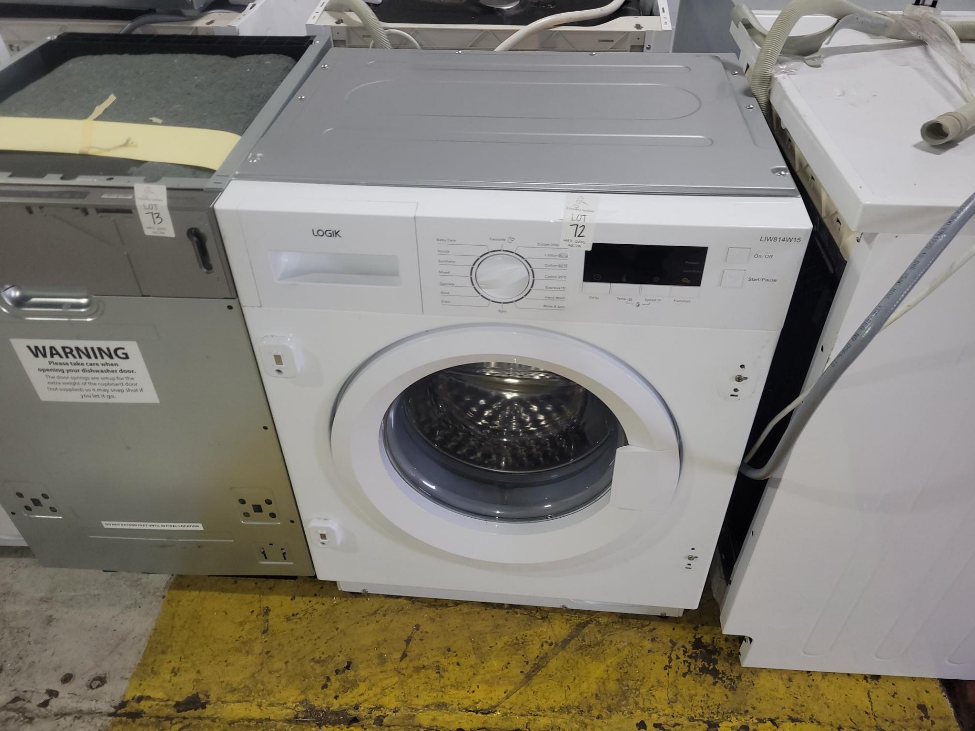 LOGIK LIW814W15 INTEGRATED WASHING MACHINE - Image 2 of 2