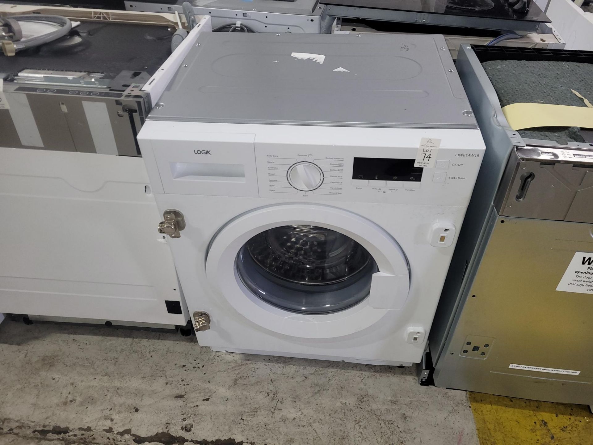 LOGIK LIW814W15 INTEGRATED WASHING MACHINE - Image 2 of 2