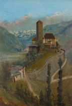 Mayer, R.View of a Castle, 1907oil on panelsigned and dated lower right26,9 x 19,1 inframed