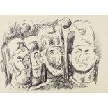 Wickenburg, Alfred(1885-1978)Four Headsink on paper16,5 x 22,8 inFrom the sketchbook of Alfred
