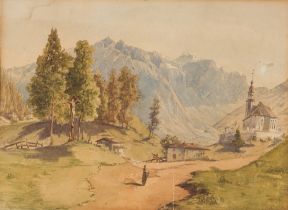 Monogrammist T.W.Near Gries am Brenner, 28.6.(18)88watercolour on papermonogrammed and dated lower