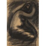 Haug, Paul Otto(1913-1961)Female Figure, 1944charcoal on papersigned and dated lower left27,6 x 19,7