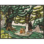 Michl, Ferdiand(1877-1951)A Beautiful Summer Day, 1922coloured woodcutmonogrammed and dated in the