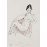 Augustiner, Werner(1922-1986)Liese, 1.7.1981charcoal and watercolour on papersigned, dated and