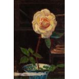 Dreger, Tom Richard von(1868-1949)Still Life with Rosesoil on painting cardboardestate stamp