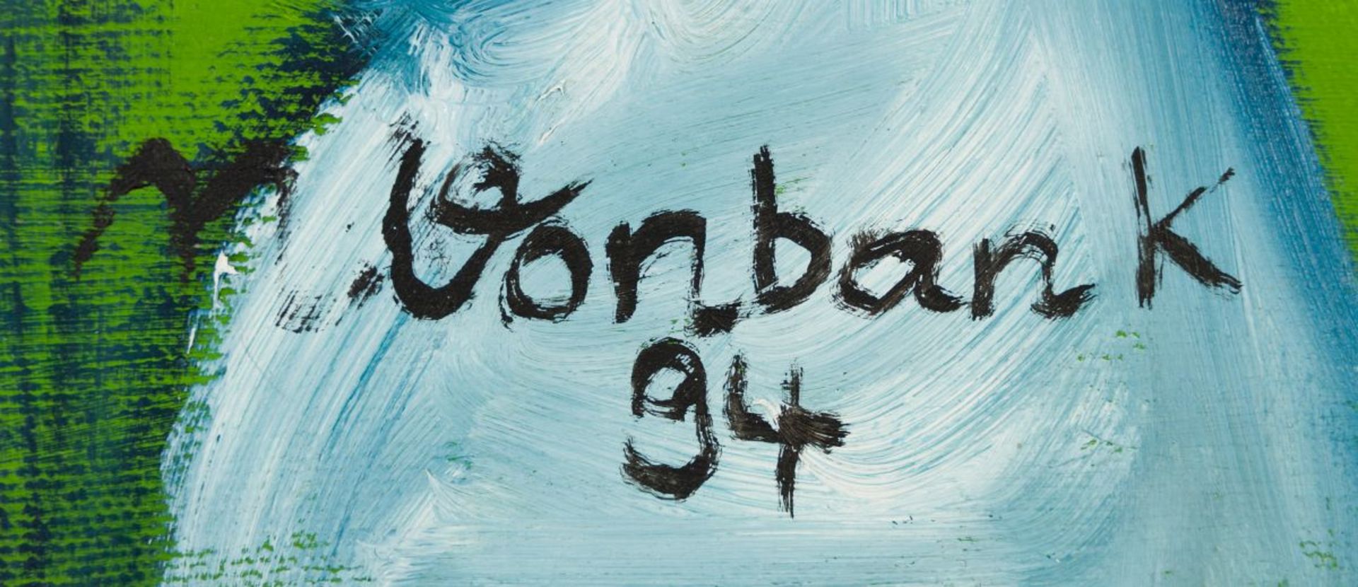 Vonbank, Michael(1964 - 2015)Untitled, 1995acrylic on canvassigned and dated lower right23,8 x 23, - Image 3 of 4