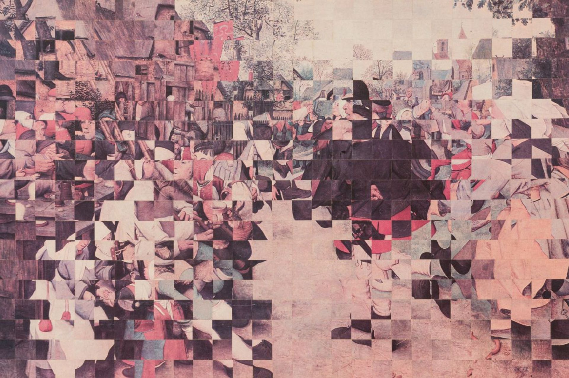 Kolář, Jiří (1914 - 2002)After Pieter Bruegel the Elder, The Peasant Dance, 1972collagemonogrammed