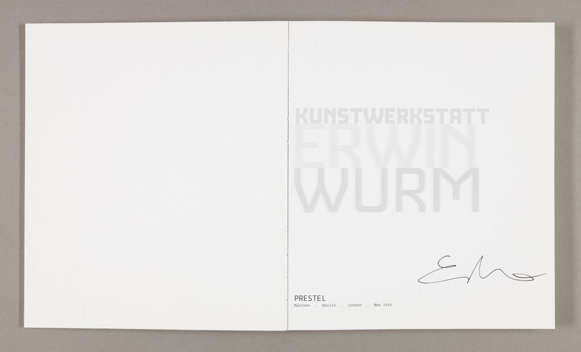 Wurm, Erwin(*1954)Untitled, 2008catalogue signedcatalogue: 10,2 x 8,9 in / facsimile: 21,3 x 13,8 - Image 2 of 9