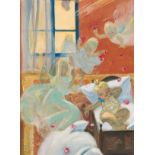 Rotter-Peters, Ernestine(1899-1984)Angels in Nurserygouache on cardboardmonogrammed lower right22,