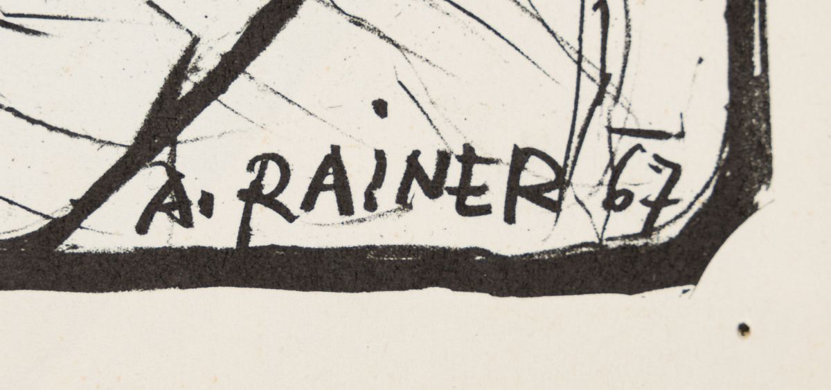Rainer, Arnulf(*1929)Pintorarium, 1967lithographsigned and dated in the plate lower right34,3 x 24,4 - Image 2 of 3