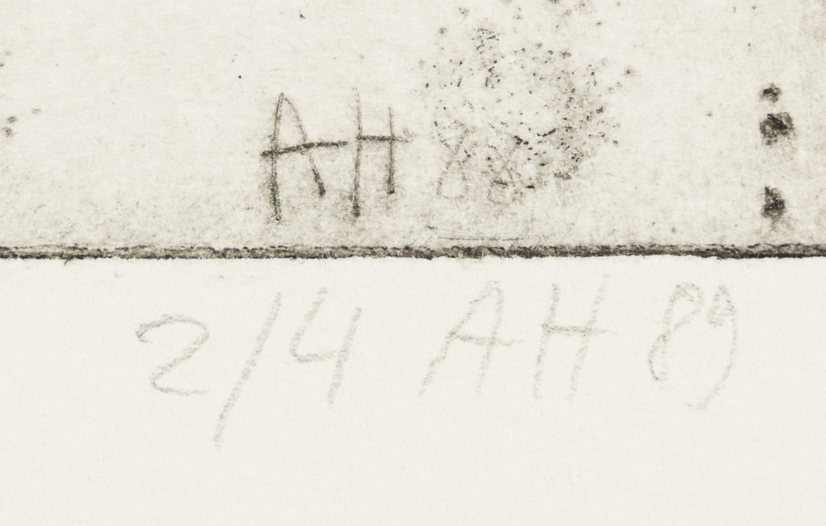 Henning, Anton(*1964)Untitled, 1989etchingmonogrammed, dated and numbered: 2/4 lower rightsheet - Image 3 of 3