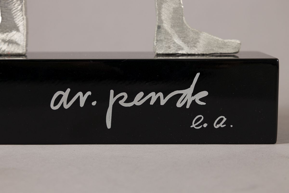 Penck, A.R.(1939 - 2017)Untitledsteel sculpture on high gloss basesignature and E.A. imprint on - Image 3 of 10