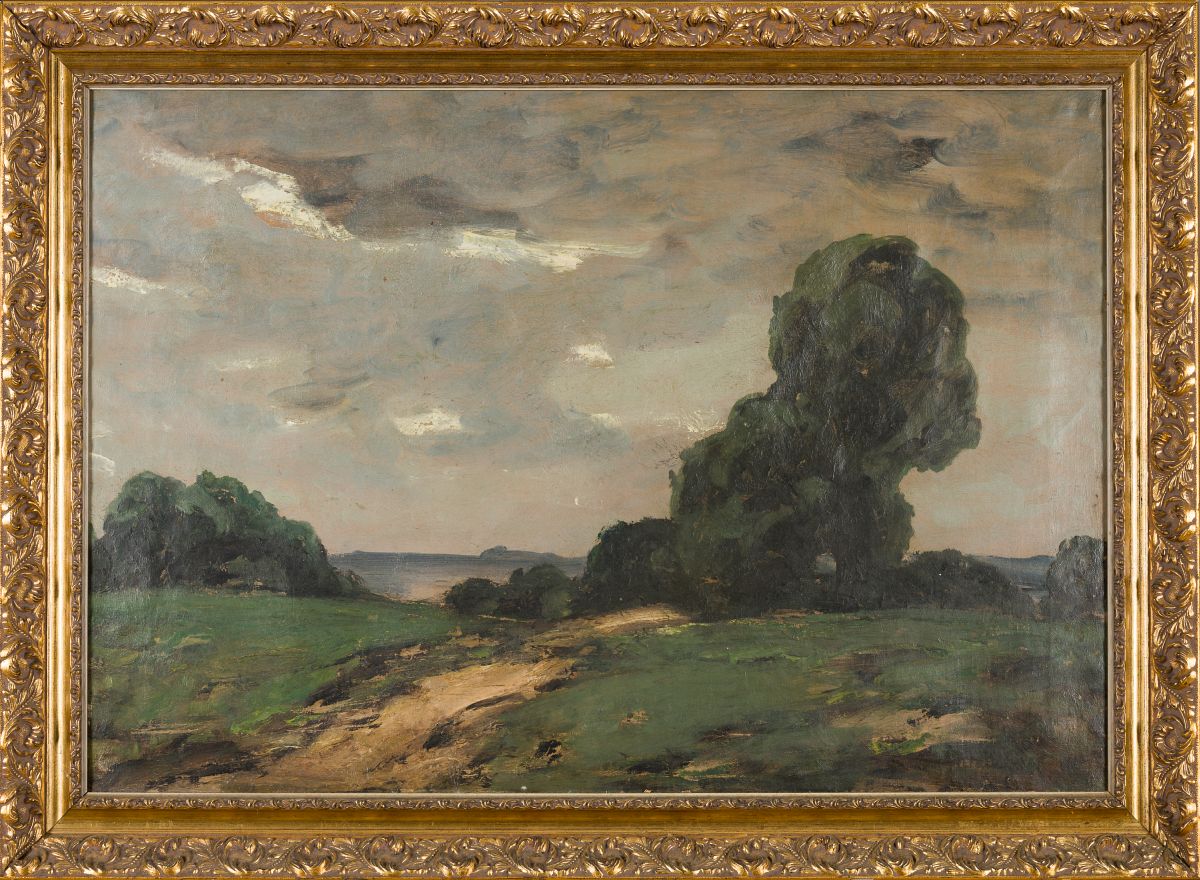 Corot (zugeschrieben), Camille Jean-Baptiste(1796 - 1875)Landscape with Storm Approachingoil on - Image 2 of 3