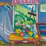 Richly, Rudolf(1886 - 1975)View out the Windowoil on canvassigned lower right29,5 x 29,6 inrental