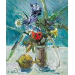 Ladwig, Roland(1935 - 2014)Still Life with Flowers, 2. Juni 2000oil on canvassigned and dated
