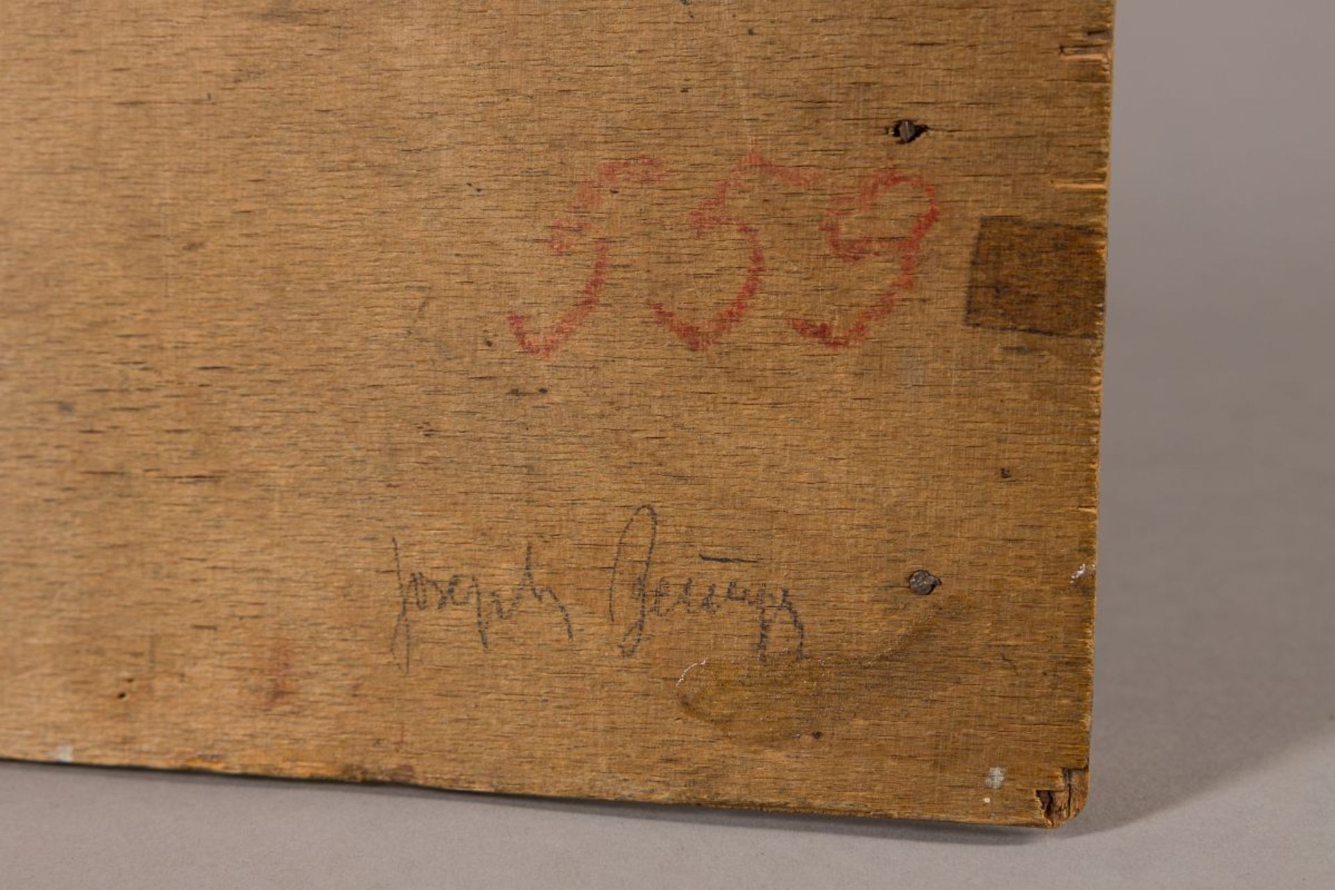 Beuys (zugeschrieben), Joseph(1921 - 1986)Fragilewooden objectsigned lower rightH: 10,7 in / W: 23,4 - Image 2 of 10