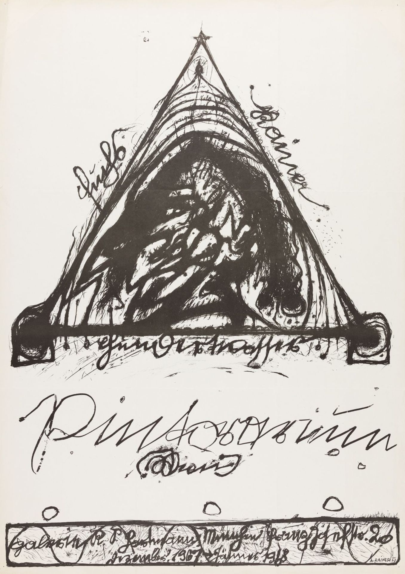 Rainer, Arnulf(*1929)Pintorarium, 1967lithographsigned and dated in the plate lower right34,3 x 24,4