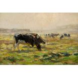 Lüdecke-Cleve, August(1868-1957)In the Morning (Cows Grazing)oil on canvassigned lower right15,1 x
