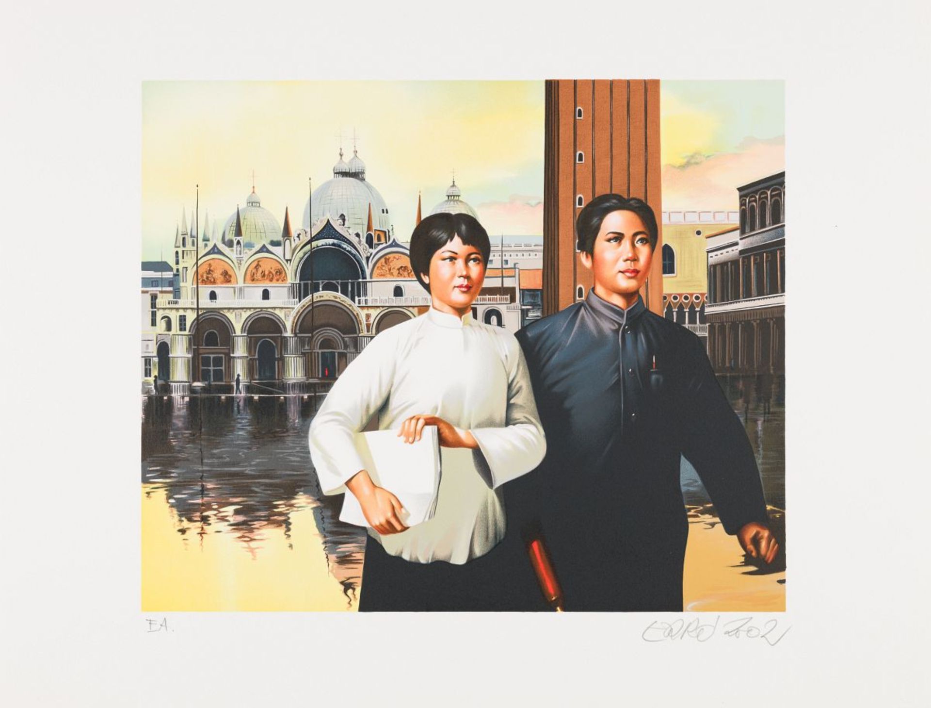 Erró(*1932)Young Mao at San Marco, 2003colour lithographsigned and dated lower right, labelled as EA - Image 2 of 4