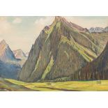Rotter-Peters, Ernestine(1899-1984)Mountain Landscapegouache on papersigned lower