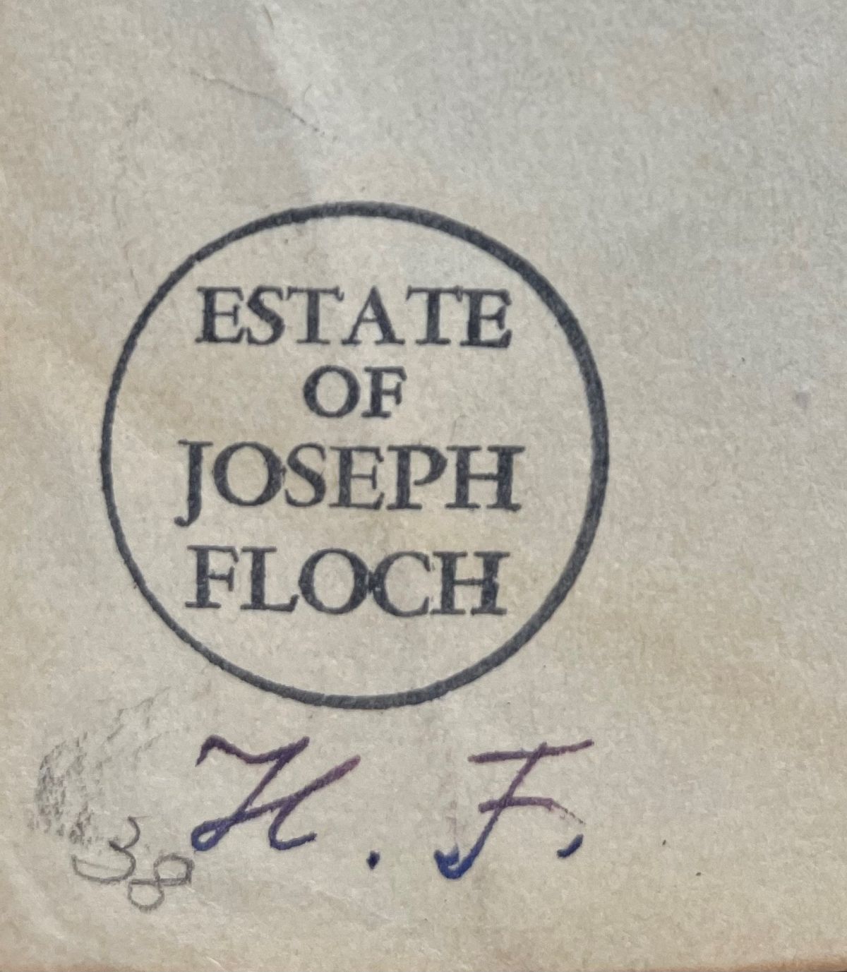 Floch, Joseph(1894/95-1977)Still Life, 1958pastels, gouache and pencil on paperverso estate stamp " - Image 3 of 4