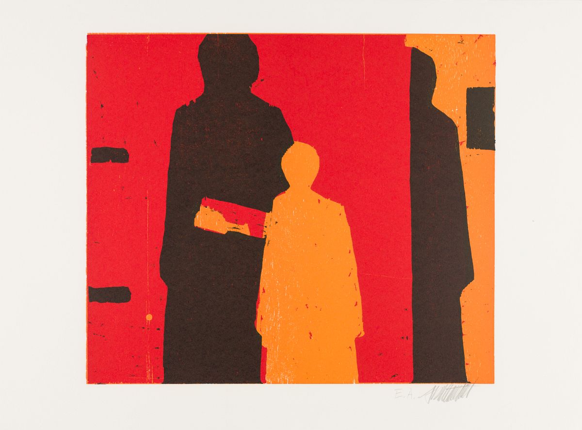Hammerstiel, Robert(1933-2020)Three Coloured Woodcuts: Nächtliche Bittgänger (19)91, Die rote - Image 6 of 13