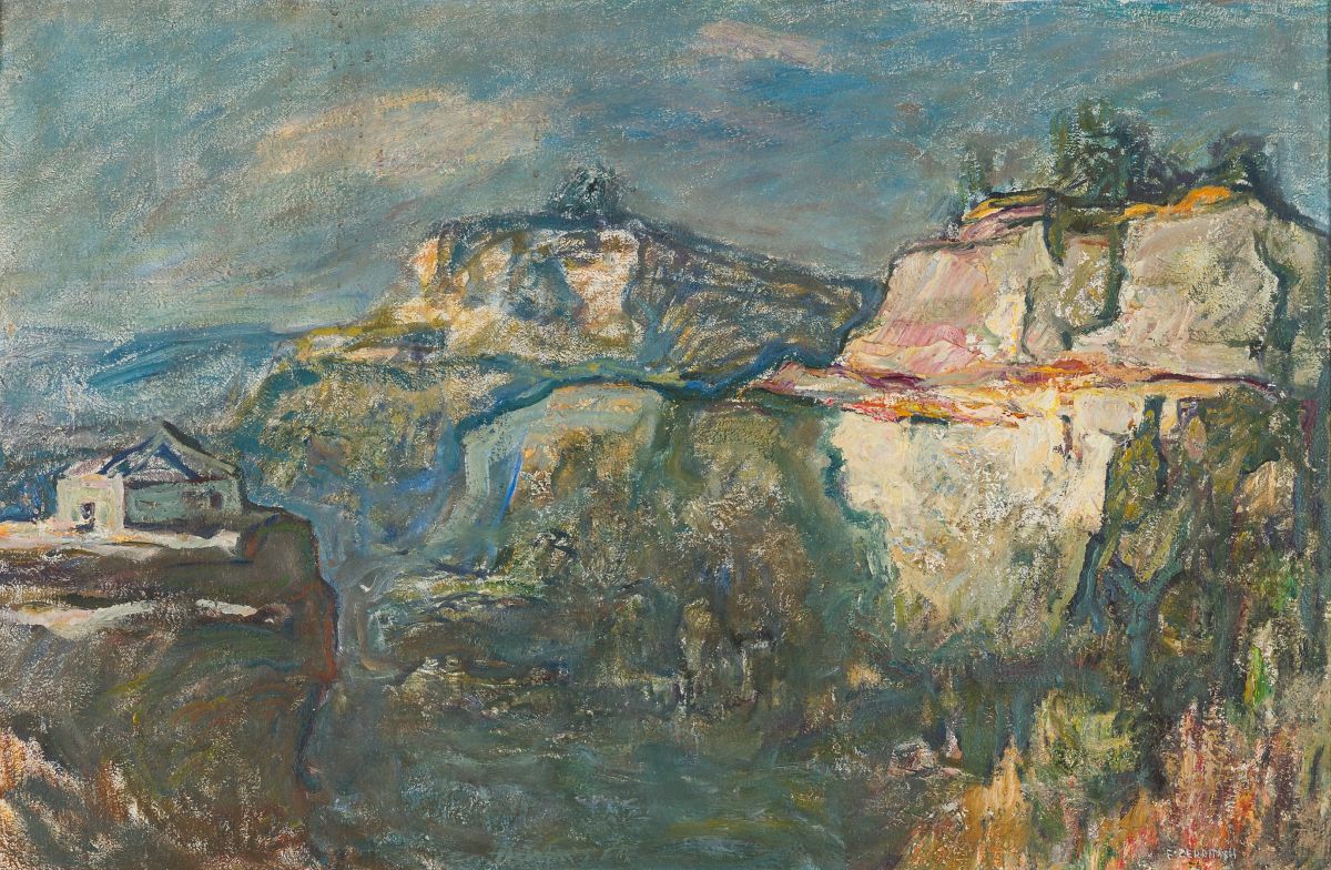 Zerritsch, Fritz(1888 - 1985)Old Stone Quarry, Burgenlandoil on canvassigned lower right20,1 x 30,