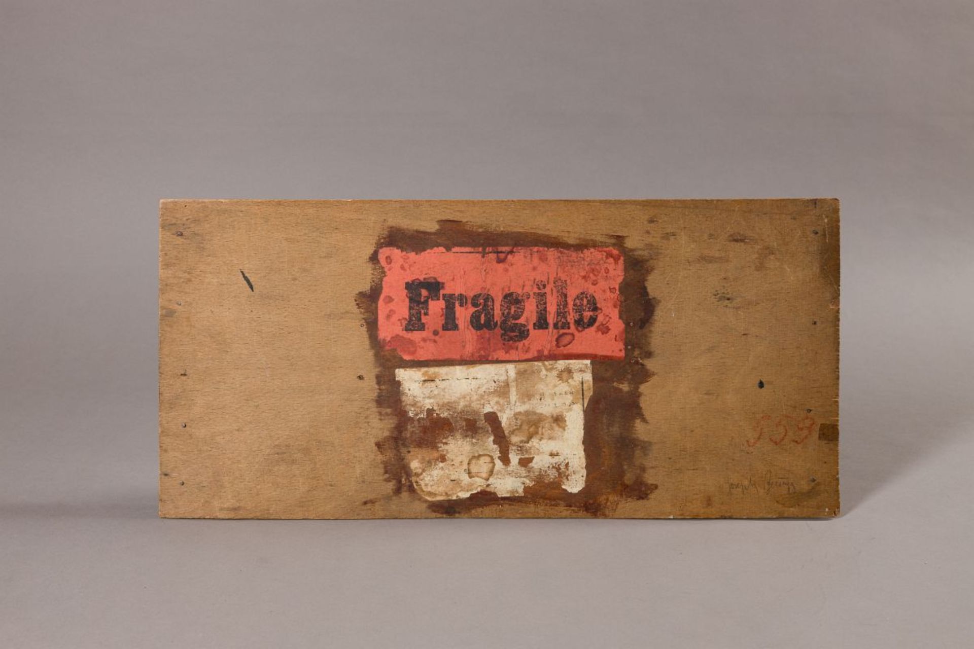 Beuys (zugeschrieben), Joseph(1921 - 1986)Fragilewooden objectsigned lower rightH: 10,7 in / W: 23,4 - Image 10 of 10