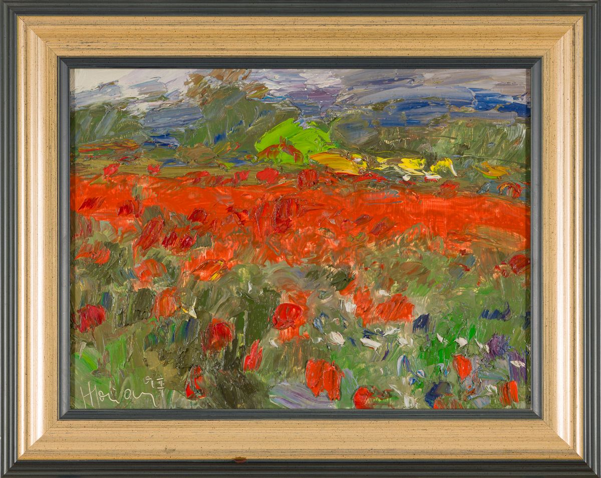 Haider, Hermann(*1938)Blooming Poppy Field, 1997oil on painting boardsigned and dated lower left12 x - Image 2 of 4