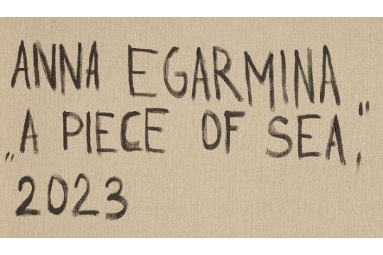 Egarmina, Anna (*1986)A Piece of Sea, 2023Acrylic on canvasSigned, dated, and titled on verso63 x - Image 3 of 3