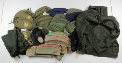 Box of over 30x Berets, some with Badges (Buyer collects)