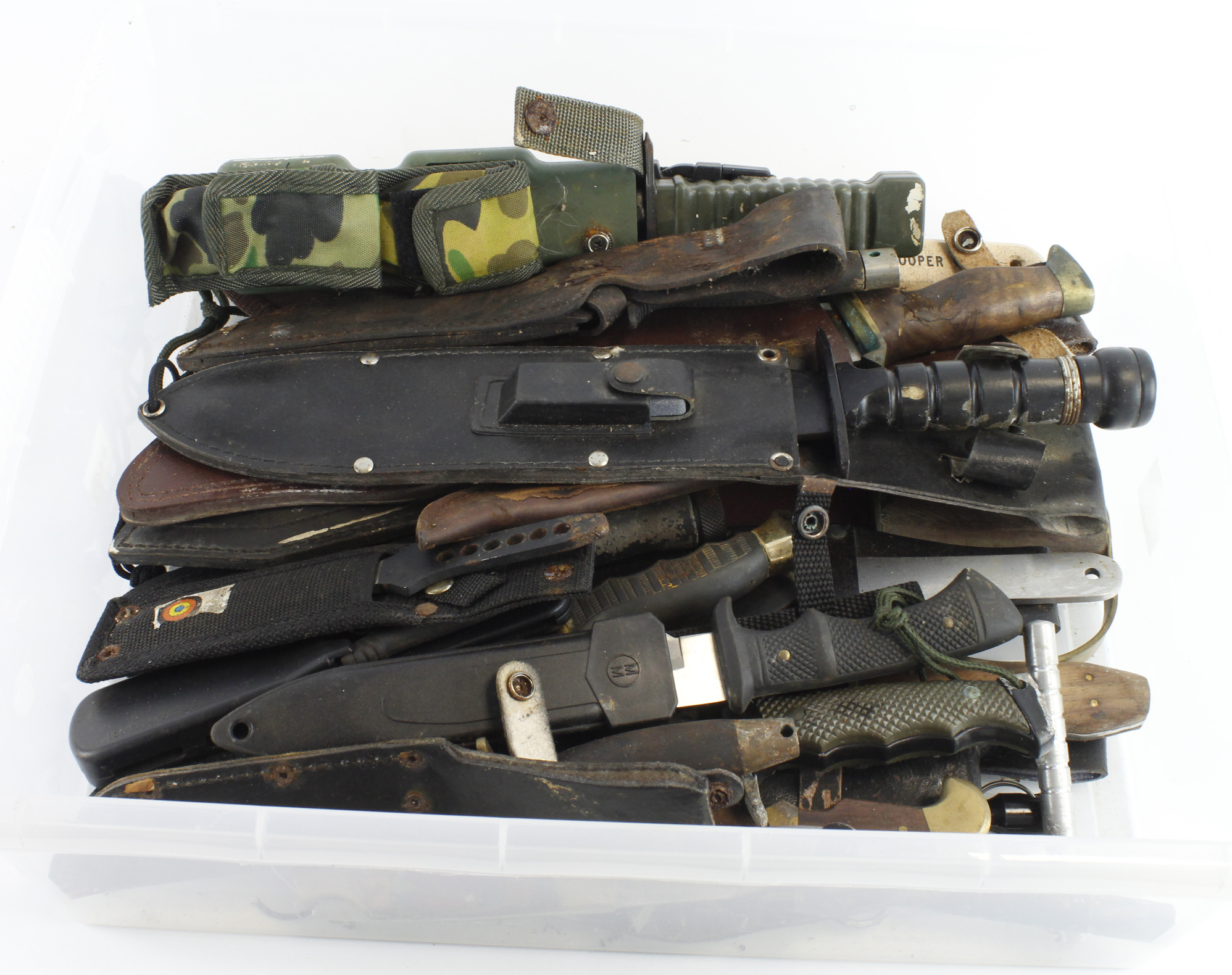 Daggers, trench and fighting knives etc. Large amount. (Buyer collects)