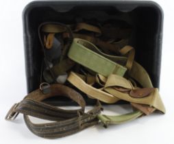 Belts, Straps, Rifle slings etc. Crate full. (Buyer collects)