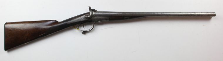 Double Barrel pinfire Shotgun by 'D Thomas'. Obsolete Calibre, no licence required