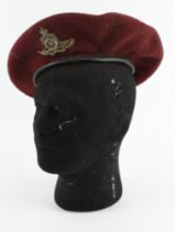 Airborne Artillery Para beret 1953 dated, made by Kangol size 6 3/4 in very good condition with