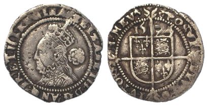 Elizabeth I hammered silver Threepence 1574 mm. eglantine, S.2566, a few surface marks.